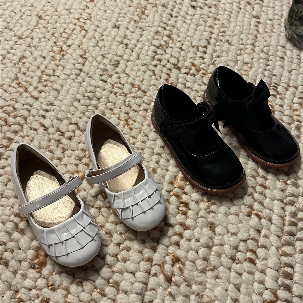 Charming Kids' Mary Jane Shoes in Black and White